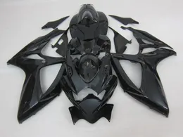 3 Gåva Nya Hot ABS Motorcykel Fairing Kit 100% Fit för Suzuki GSXR 600 750 K6 2007 SKSXR600 GSXR750 06 07 R600 R750 Svart