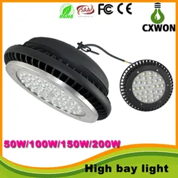 SMD3030 LED High Bay Light 50W 100W 150W 200W UL UFO Lampa High Bay do magazynu, Sklep roboczy Oświetlenie 5 lat Warty