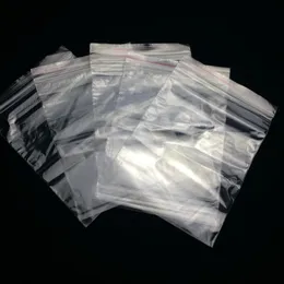 Herb 100 Pcs/Lot Packaging Bags 11 cm x 16 cm Clear Resealable with Red Line Plastic Bag PE