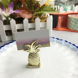 Hot style Gold Pineapple Place Card Holder Table Number Figure Stand Party Supplies Wedding Digital Seat Decor ZA1394