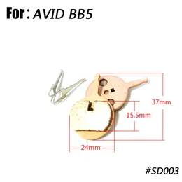 Catazer Najnowszy Metaliczny MTB Rowerowy Tarcza Tarcza Trakeczki hamulcowe Paski hamulcowej Fit dla Avid BB5 Darmowa Wysyłka Cztery Pair