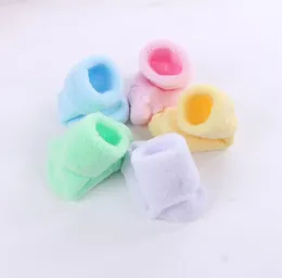 Winter warm baby terry roll socks Candy Color Kids Soft Socks newborn Toddler socks for girl and boy unisex slipper sock