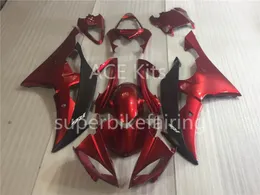 Injektionsform Nya Fairings för Yamaha YZF-R6 YZF600 R6 08 15 R6 2008-2015 ABS Plastkropp Motorcykel Fairing Kit Red aq