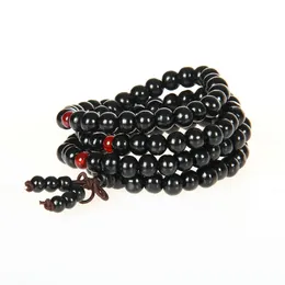 Fashion Free Shipping Women Religion Jewelry 8mm 108 Buddhist Wood Tibetan Decor Prayer Beads Rosary Bracelets And Necklace