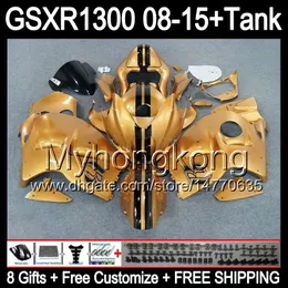 8Gifts Suzuki Hayabusa GSXR1300 2008 2009 2010 2011 14MY232 Gloss Gold GSXR-1300 GSX R1300 GSXR 1300 2012 2013 2014 2015 Gold Fairing