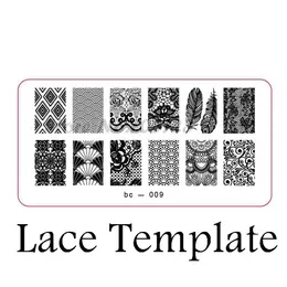 Wholesale-Explosion models nail products nail stamping image plate print templates feather bc-009X