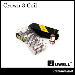 Authentic Uwell Crown 3 Cewki zastępcze 0,25OHM 0,5OHM SUS316 Cewki równoległe Głowa na koronę III Sub Ohm zbiornik 100% oryginał