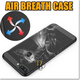 For Iphone X Xr Xs Max Case Breathable Heat dissipation Slim Phone Protector PC Colorful Scrub Smooth Touch Phone Cover For Samsung S8