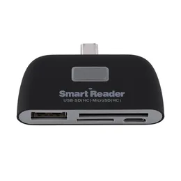 Adattatore USB Micro SD Card, Seminer 5-in-1 Lettore di Memoria Portatile USB C/Micro/USB 2.0 Adattatore USB OTG per Scheda Micro SD Compatibile per MacBook Computer Telefono Android