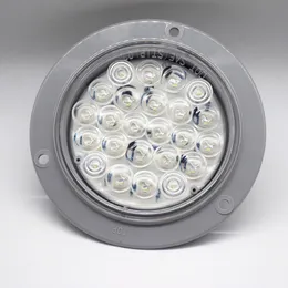 12V/24V Led 4 zoll Lkw Rückfahr Licht Stoßfest 24 LED Spot Licht Automobil Runde Hinten Reverse licht Für Scania Iveco Sisu