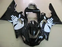 طقم هدية للدراجات النارية لـ Yamaha YZFR1 2000 2001 Fehit Black Motorcycle Fairings Set YZF R1 00 01 IT04