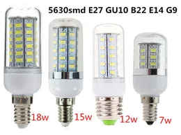 7 ワット 12 ワット 15 ワット 18 ワット LED コーンランプ電球 5730 SMD E27 GU10 B22 E14 G9 電球