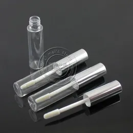 TM-LG6618 Aluminiowa czapka 8.5ml Okrągły Lip Gloss Tube Petg Kosmetyczna Butelka Butelka 250 sztuk / partia