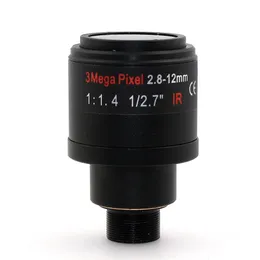 F1.4 1 / 2.7inch zoom Manual lente óptica 3MP varifocal ir 2.8-12mm cctv m12 montagem lente