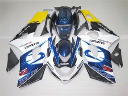 Wtryskarka Working Kit dla Suzuki GSXR1000 05 06 Blue White Yellow Black Fairings Set GSXR1000 2005 2006 OT08