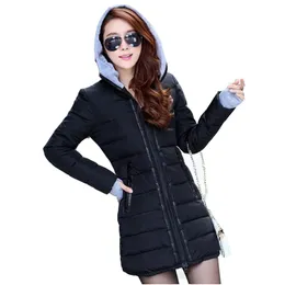 Wholesale Women's Winter Fashion Down Cotton Outwear Jacket Slim Parkas Ladies Coat Plus Storlek L-XXXL C020