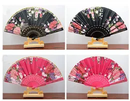 9 "Kobiety składane ręcznie wentylatory, Hiszpania styl koronki Drukowane Wentylatory Fani składane do ornamentów Prezent Wedding Crafts Prop Fan (Multicolor)