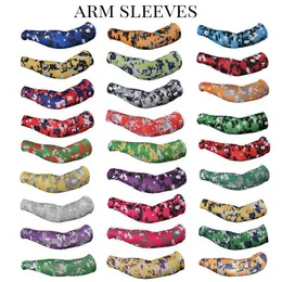 2016 Großhandel neue Sportarten Baseball Stitches Camo Armstulpen Baseball Outdoor Sport Stretch Camo Kompressionsarmmanschette