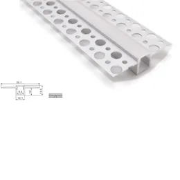 10 x 1M Zestawy / partia Nowy profil aluminiowy dla pasków LED i Profil Kanałowy Super Płaski T dla sufitu lub Światła ściennego