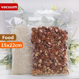 15x22cm 0.16mm vakuum nylon Klar Cooked Food Saver Lagring Förpackningspåsar Kötttacks Hermetisk Förvaring Värmeförsegling Plastpaketpåse