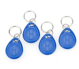 Factory price make High Quality EM4100 125khz ID card 100pcs/lot ISO11785 ABS RFID Bulk Plastic Engraved KeychainsKey Tags