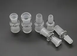 Partihandel Glas Adapter Converter Kvinna Man 10mm 14mm 18mm till 10mm 14mm 18.8mm Kvinna Man Glas Drop Down Adapter för glas bongs