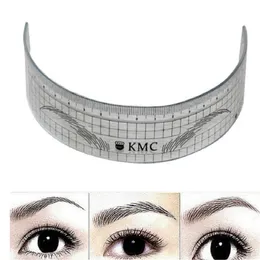 2017 Permanent Makeup Stencils Plastic Eyebrow Ruler Tattoo Radian Ruler Formande verktyg för nybörjare