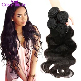 8A Brazilian Virgin Hair Biody Wave 4 Bundles Peruvian Malaysian Cambodian Body Wave Weave Cheap Price Wholesale Remy Human Hair Extensions