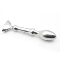 Plug anal unisexe en acier inoxydable massif, dispositif de chasteté avec perles d'anus lourdes AP0261622571