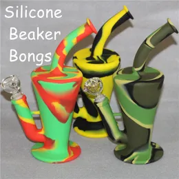 conduites d'eau en silicone neuf couleurs au choix bangs en silicone narguilés en silicone pour fumer