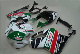 3 darmowe prezenty WŁOSKI DLA HONDA VTR1000 RC51 SP1 SP2 00 01 02 03 04 05 06 ABS Motocykl Kit Bodyork Biały Zielony AZ3