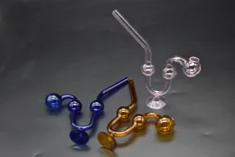 High quality Snake-shaped Glass Bongs Oil Burner Glass Water Pipes hand spoon Pipe smkoing dogo Accessories with thick base on stand