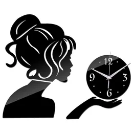 Wholesale  -  2016新しい壁掛け時計Reloj de Pared Horloge大型装飾リビングルームモダンクォーツ腕時計DIY 3Dステッカー送料無料
