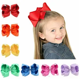 Flickor Hår Pins Nya Stora Butterfly Barn Barretes Clips Bow Kids Hair Tillbehör Baby Hairbows Candy Color Toddler Barrettes