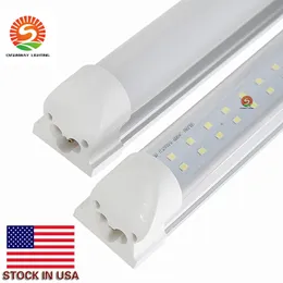 Double row Integrated T8 Led Lights 4ft 28W 8ft 72W Led Tubes Light double lines Led Light Tube 4ft 8ft AC110-240V UL
