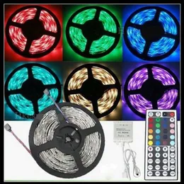 5M Flexible RGB LED Light Strip 16ft 5050 SMD 5M 300 LEDs WATERPROOF LED Light With IR REMOTE Controller CE & RoHs Christmas Lights