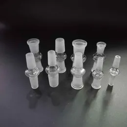 thick glass adapter standard Drop Down Smoking pipe Accessories 10 14 18mm converter Male Female for water Bongs Bubblers Bowl oil rig Hookah 10 Sizes