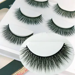 Handmade 3 Pairs 3D Crisscross False Eyelashes Pack Natural Long Thick Fake Eyelash Full Strip Charming Eyes Makeup Accessories