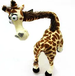 Оптовая дешевые горячие Мадагаскар Melman кукла прекрасный длинный шею жираф мягкие плюшевые игрушки дети 14"