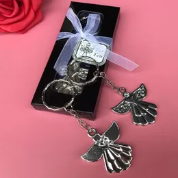 Delikatny Angel Brelok Gold Silver Key Ring Najlepszy Prezent Dla Gościa Dla Baby Shower Christening Wedding Favors Prezent Za4559