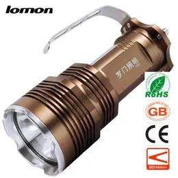 LED Flashlight Handheld Portable Rechargeable Torch handy Searchlight+4 x 18650 Battery +Charge High Power Portable Camping Searchlight Hot