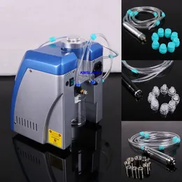 Blaue Farbe 3 in 1 Mikrodermabrasion Dermabrasion Hydro Peeling Vakuum Gesichtspflege Spa Hautstraffung Schönheitsmaschine