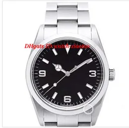 Luxo Relógios Pulseira De Aço Inoxidável Mostrador Preto 114270 RELÓGIO CAIXA 40 MM Mecânico Automático Relógio de Moda Masculina