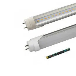 高品質のT8 LEDチューブライト4フィート18W 22W LED蛍光管電球暖かい自然のクールホワイトAC85-265V