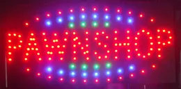 LED -bussenighetskylt LED Pawnshop Signs Neon Lights Plastic PVC Frame Semioutdoor Storlek 48cm25cm