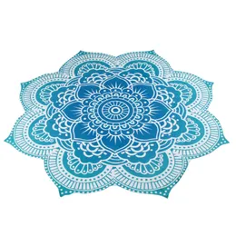 Partihandel-4 färger Runda 150 * 150cm Gåvor Strandhandduk Mat Yoga Blanketter Strand Cover Upp Pool Hem Dusch Handduksbordduk Yogamatta