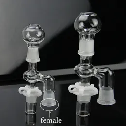 Four options smoking Reclaim Ash Catcher 14.4mm 18.8mm Male Female Joint 14mm or 18mm Glass Adapter With Keck Clip For bong