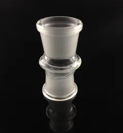 Hookahs fabricante 2 pçs / lote adaptador de vidro mistura design articulação feminina para tubulação de tabaco tubos glss bong masculino jiont usado