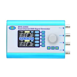 Freeshipping Professional Signal Source 5 MHz 2.4 "LCD Dual Channel DDS Generator sygnału z dowolnym przebiegiem