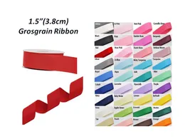 1,5 "(38 mm) Grosgrain Wstbon-DIY Packaging Dekoracyjne Materiały odzieżowe